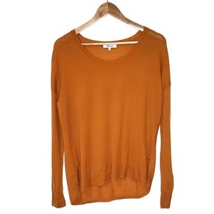 Madewell Orange Southstar Wool Blend Pullover